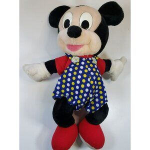 Disney Baby Mickey Mouse 17" Plush Stuffed Animal Toy VINTAGE GREAT CONDITION!!!